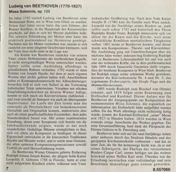 CD Ludwig van Beethoven: Missa Solemnis