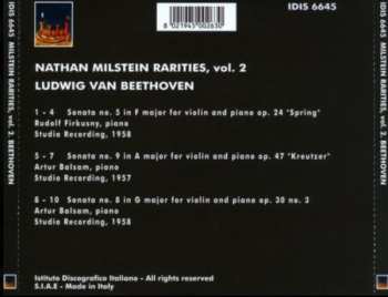 CD Ludwig van Beethoven:  Nathan Milstein Rarities Vol. 2