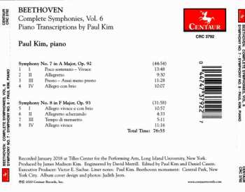 CD Ludwig van Beethoven: Complete Symphonies , Vol. 6: Symphony No. 7, Symphony No. 8