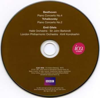 CD Ludwig van Beethoven: Piano Concerto No. 4 / Piano Concerto No. 2