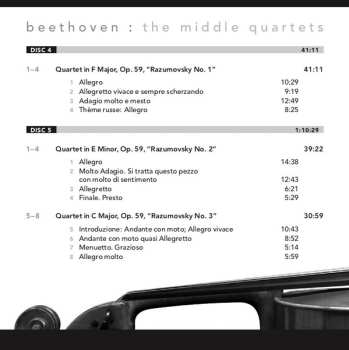 3CD Ludwig van Beethoven: The Middle Quartets Vol 2