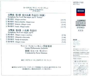 CD Ludwig van Beethoven: Symphonies No.3 "Eroica" & No.8