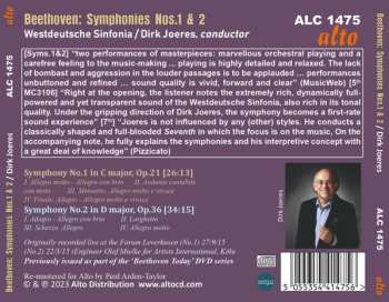 CD Ludwig van Beethoven: Symphony 1; Symphony 2