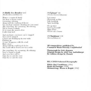 CD Bel Canto: White-Out Conditions