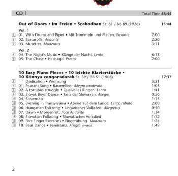 CD Béla Bartók: Complete Works For Piano Solo [1] - The Mature Bartók