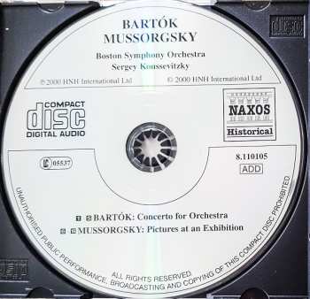 CD Béla Bartók: Concerto For Orchestra / Pictures At An Exhibition