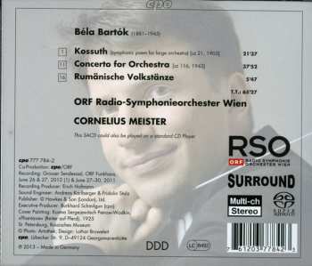 SACD Béla Bartók: Kossuth; Concerto For Orchestra