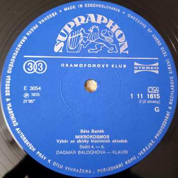 LP Béla Bartók: Mikrokosmos - (Sbírka Klavírních Skladeb [Výběr])