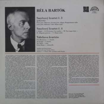 LP Béla Bartók: Smyčcové Kvartety Č. 3 A 4 (83 1)