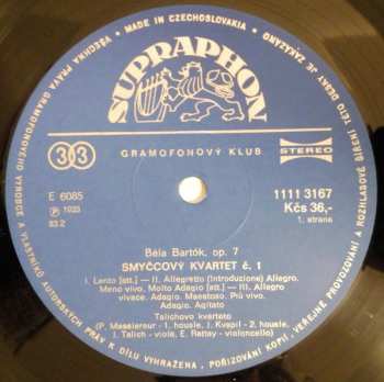 LP Béla Bartók: String Quartets Nos. 1 And 2