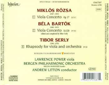 CD Miklós Rózsa: Viola Concertos