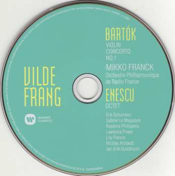 CD Béla Bartók: Violin Concerto No. 1 / Octet