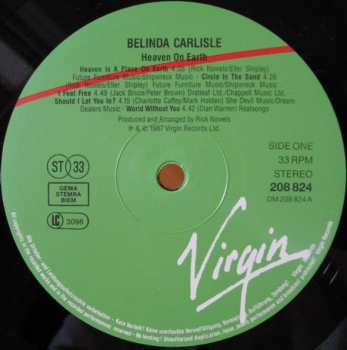 LP Belinda Carlisle: Heaven On Earth