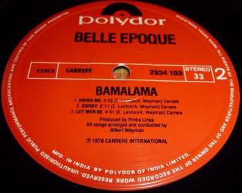 LP Belle Epoque: Bamalama