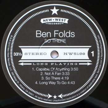 2LP Ben Folds: So There