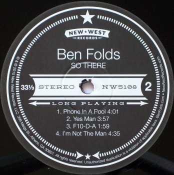 2LP Ben Folds: So There