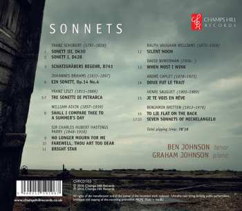 CD Graham Johnson: Sonnets 