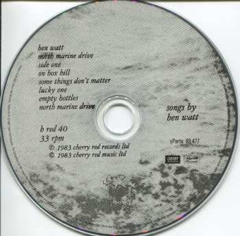 CD Ben Watt: North Marine Drive