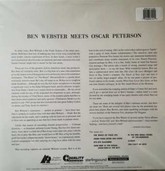2LP Oscar Peterson: Ben Webster Meets Oscar Peterson LTD
