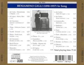 CD Beniamino Gigli: Prima Voce: Gigli In Song