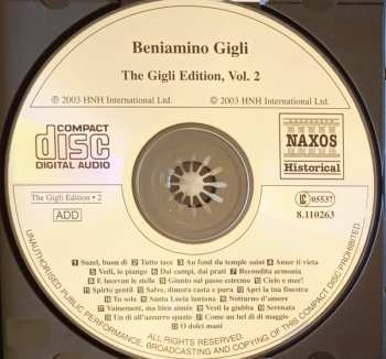 CD Beniamino Gigli: The Gigli Edition Vol.2: Milan, Camden and New York Recordings 1919-22