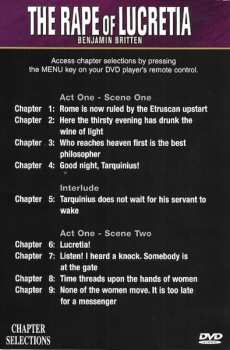 DVD Benjamin Britten: The Rape Of Lucretia