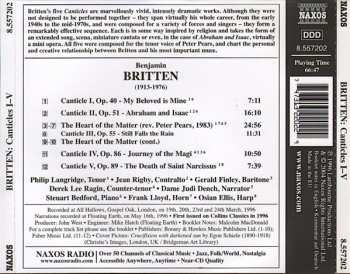 CD Benjamin Britten: Canticles I-V, The Heart Of The Matter 
