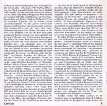 CD Benjamin Britten: Canticles I-V, The Heart Of The Matter 
