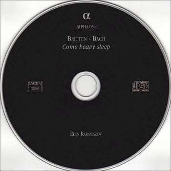 CD Johann Sebastian Bach: Come, Heavy Sleep