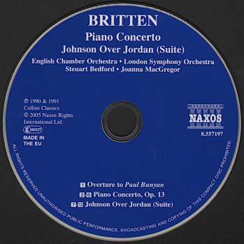 CD English Chamber Orchestra: Piano Concerto / Johnson Over Jordan (Suite)