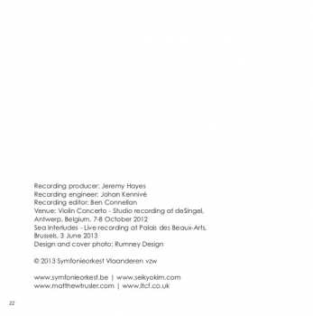 CD Benjamin Britten: Violin Concerto / Four Sea Interludes