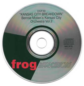 CD Bennie Moten's Kansas City Orchestra: "Kansas City Breakdown" -- The Victor Recordings, Volume 2
