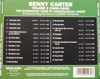 CD Benny Carter: The Alternative Takes In Chronological Order Volume 2 (1940 - 1946)