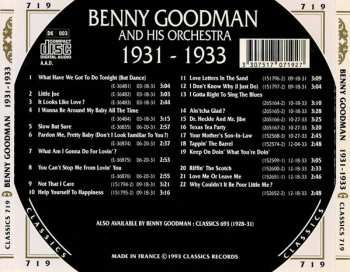 CD Benny Goodman And His Orchestra: 1931-1933