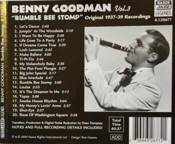 CD Benny Goodman: Vol. 3 "Bumble Bee Stomp" (Original Recordings 1937-1939)