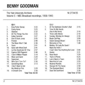 2CD Benny Goodman: Yale University Archives - Vol 5