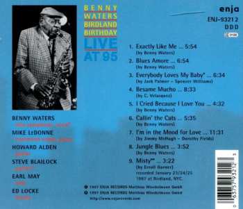 CD Benny Waters: Birdland Birthday - Live At 95