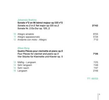 CD Robert Schumann: Berg • Brahms • Poulenc • Schumann