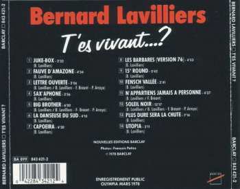 CD Bernard Lavilliers: T'es Vivant...?