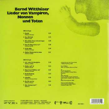 LP Bernd Witthüser: Lieder Von Vampiren, Nonnen Und Toten