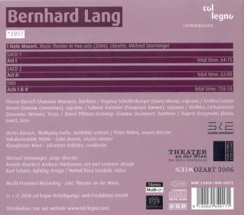 CD/DVD/SACD Bernhard Lang: I Hate Mozart »More Delicate Than Gratification Is Desire.«