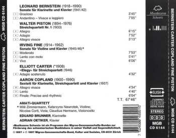 CD Leonard Bernstein: Kammermusik