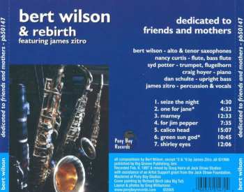CD Bert Wilson & Rebirth: Dedicated To Friends & Mothers