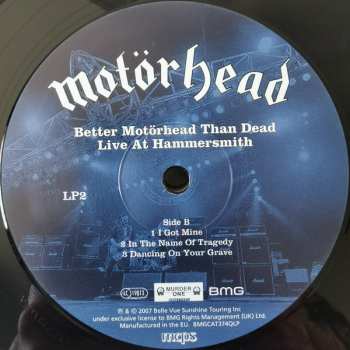 4LP Motörhead: Better Motörhead Than Dead - Live At Hammersmith