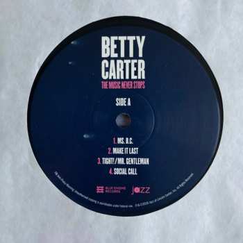 2LP Betty Carter: The Music Never Stops