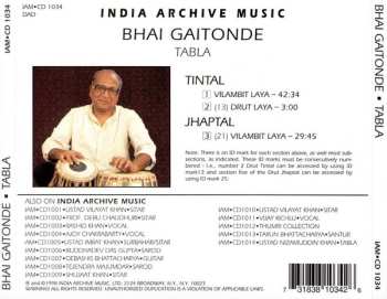 CD Bhai Gaitonde: Vilambit Laya / Daut Laya (Tabla)