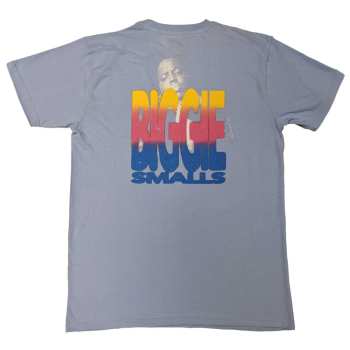Merch Biggie Smalls: Biggie Smalls Unisex T-shirt: Halftone Biggie (back Print) (small) S