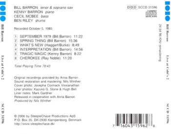 CD Bill Barron: Live At Cobi's 2