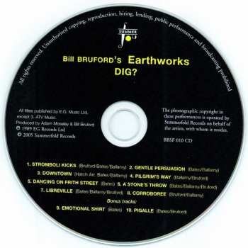 CD Bill Bruford's Earthworks: Dig?
