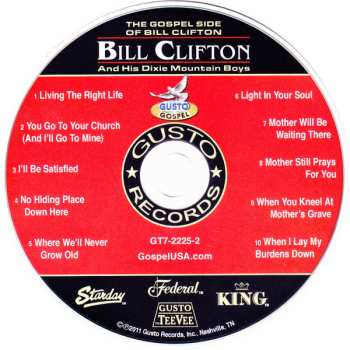CD Bill Clifton And His Dixie Mountain Boys: The Gospel Side Of Bill Clifton